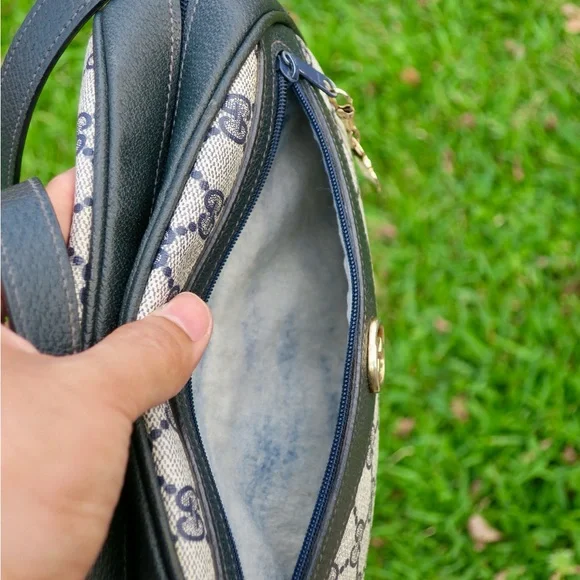 Vintage Gucci Ophidia GG Supreme Navy Blue Shoulder Bag/Crossbody - Picture 7 of 16